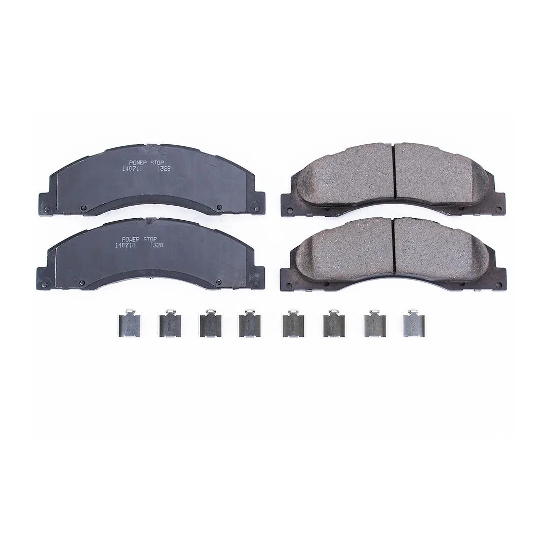 17-1328 – POWERSTOP Brake Pad, FMSI Number D1328 Ceramic Brake Pads Set Of 4 With Stainless Steel Hardware
